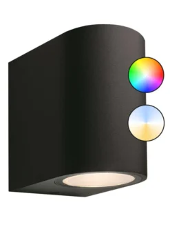 Smarter Wandstrahler 'Gilvus Schwarz Plus' Von Garden-Lights (Art.Nr. 3199011)