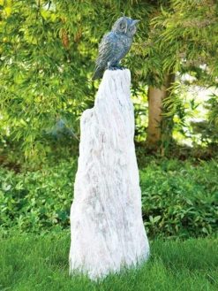 Bronzefigur Waldohreule Auf Rosariosäule (ArtNr.88666)