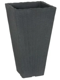 Pflanzkübel Geflecht-Dekor 15 Pflanzkübel Geflecht-Dekor -Gartenbedarfs Geschäft flechtkuebel eckig hoch 1280x1280