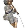Wasserspeier "Flötenspieler" Aus Polystone (Art.Nr. Gr812)