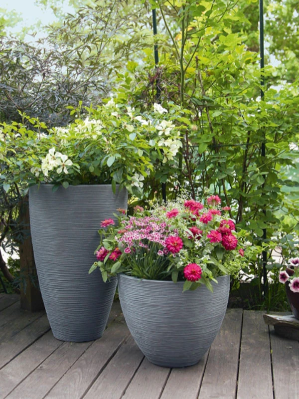 Pflanzkübel Rund Rillentopf 3 Pflanzkübel Rund Rillentopf – Bild 3