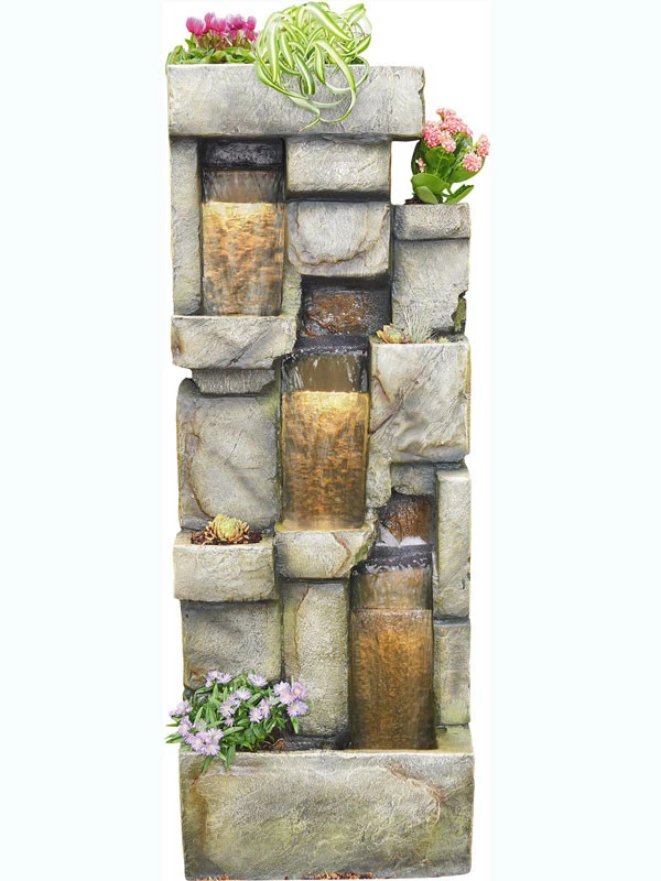 Wasserwand 'Inka' Aus Polystone (Art.Nr. Gr636) 1 Wasserwand 'Inka' Aus Polystone (Art.Nr. Gr636)